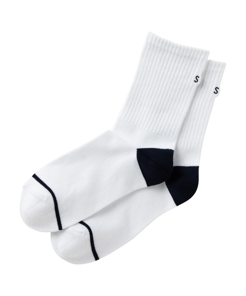 SEA（シー）の「SEA リブソックス (2PCS)（ソックス/靴下・レディース・ホワイト・ONE SIZE）」の6枚目の写真
