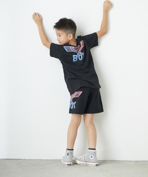 BOY LONDON(ボーイロンドン)の「【BOY LONDON】NEON EAGLE T-SHIRTS(Tシャツ/カットソー・キッズ・ブラック・120/130/140/150)」の7枚目の写真