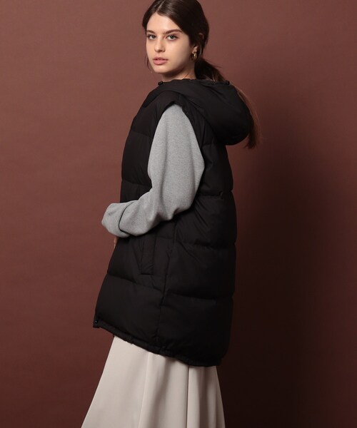 DRESSTERIOR（ドレステリア）の「◆【リバーシブル】ベスト（ダウンベスト・レディース・ブラウン系その他/ブラック・38/36/34）」の2枚目の写真