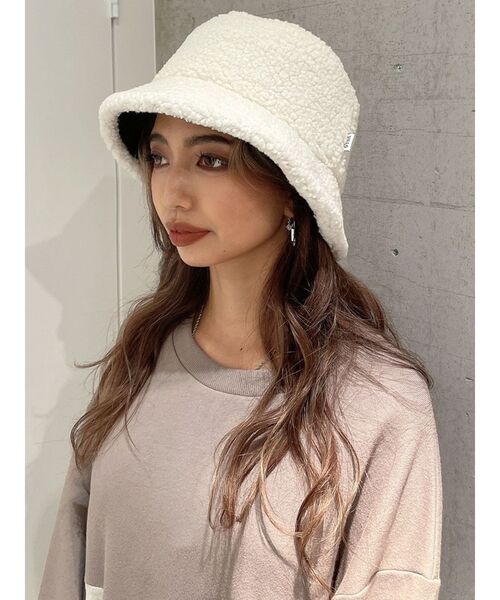 GYDA（ジェイダ）の「Reversible バケットハット（ハット・レディース・ブラック/その他1/オフホワイト・FREE）」の5枚目の写真