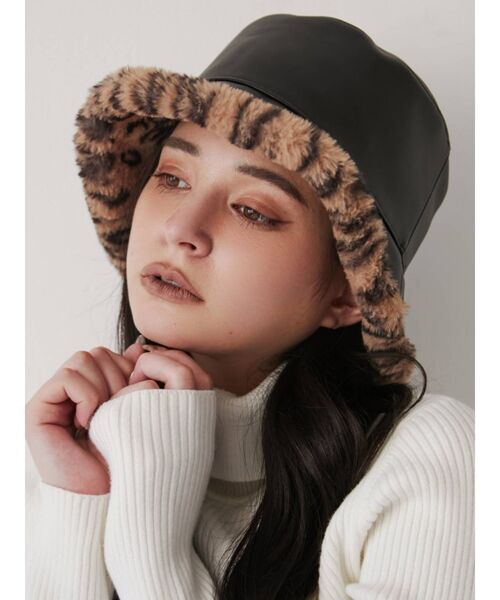 GYDA（ジェイダ）の「Reversible バケットハット（ハット・レディース・ブラック/その他1/オフホワイト・FREE）」の9枚目の写真