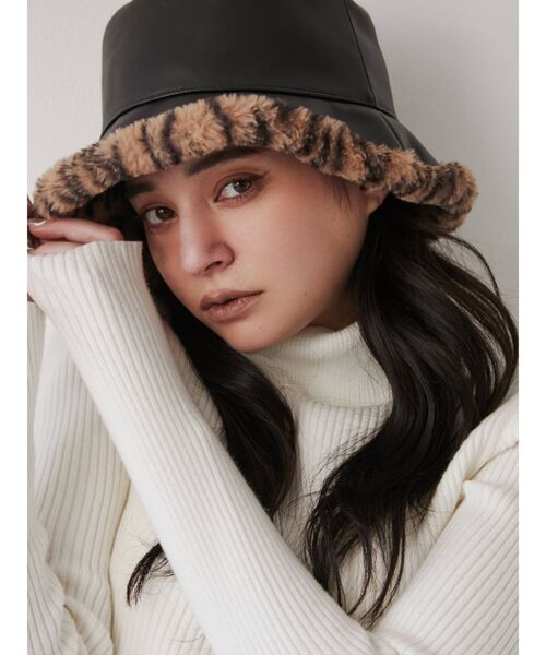 GYDA（ジェイダ）の「Reversible バケットハット（ハット・レディース・ブラック/その他1/オフホワイト・FREE）」の10枚目の写真