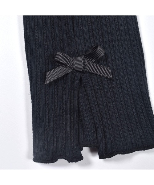 SLAP SLIP（スラップスリップ）の「SLAPSLIP/スリット入りリボンテレコリブレギンス(80~130cm)（レギンス/スパッツ・キッズ・ピンク/オフホワイト/ブラック・100/120/130/80/110/90）」の12枚目の写真