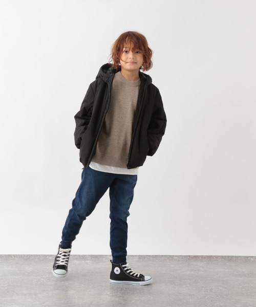 GLOBAL WORK（グローバルワーク）の「ライトウォームブルゾン/295023（ブルゾン・キッズ・ブラック/グレー系その他2/カーキ・100cm/110cm/120cm/130cm/140cm/150cm/160cm）」の22枚目の写真