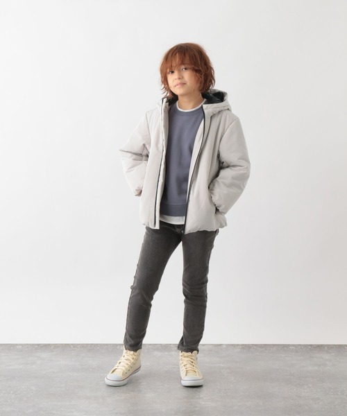 GLOBAL WORK（グローバルワーク）の「ライトウォームブルゾン/295023（ブルゾン・キッズ・ブラック/グレー系その他2/カーキ・100cm/110cm/120cm/130cm/140cm/150cm/160cm）」の15枚目の写真