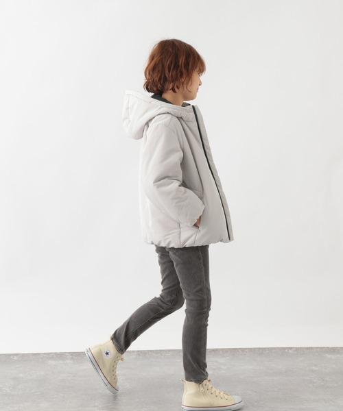 GLOBAL WORK（グローバルワーク）の「ライトウォームブルゾン/295023（ブルゾン・キッズ・ブラック/グレー系その他2/カーキ・100cm/110cm/120cm/130cm/140cm/150cm/160cm）」の6枚目の写真