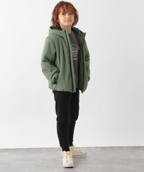 GLOBAL WORK（グローバルワーク）の「ライトウォームブルゾン/295023（ブルゾン・キッズ・ブラック/グレー系その他2/カーキ・100cm/110cm/120cm/130cm/140cm/150cm/160cm）」の16枚目の写真