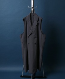 Tailored Collar Long Gilet/テーラード ロングジレベスト