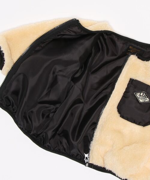 Life Support Products(ライフサポートプロダクツ)の「ボアジップアウター(80~150cm)(その他アウター・キッズ・レッド/ブラウン/ブラック/カーキ/オフホワイト/ブルー・80/90/95/100/110/120/130/140/150)」の8枚目の写真