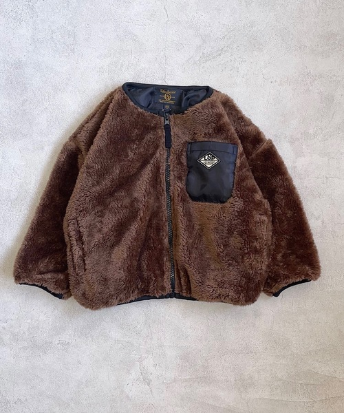 Life Support Products(ライフサポートプロダクツ)の「ボアジップアウター(80~150cm)(その他アウター・キッズ・レッド/ブラウン/ブラック/カーキ/オフホワイト/ブルー・80/90/95/100/110/120/130/140/150)」の4枚目の写真