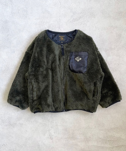 Life Support Products(ライフサポートプロダクツ)の「ボアジップアウター(80~150cm)(その他アウター・キッズ・レッド/ブラウン/ブラック/カーキ/オフホワイト/ブルー・80/90/95/100/110/120/130/140/150)」の5枚目の写真