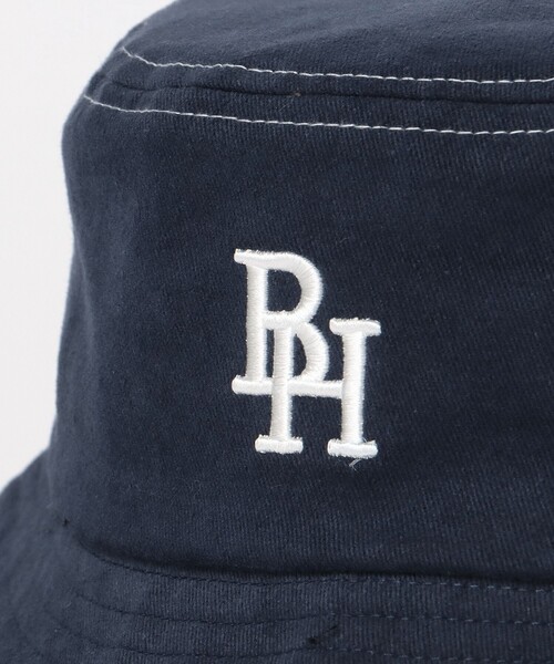 BEAMS HEART（ビームスハート）の「BEAMS HEART / ツイル ロゴ バケットハット（ハット・メンズ・ネイビー/ブラック/インディゴブルー・ONE SIZE）」の13枚目の写真