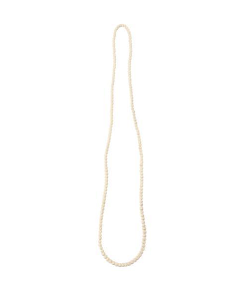 BEAMS BOY（ビームスボーイ）の「BEAMS BOY / ウッド ビーズ ネックレス（ネックレス・レディース・ホワイト/ピンク/ネイビー・ONE SIZE）」の12枚目の写真