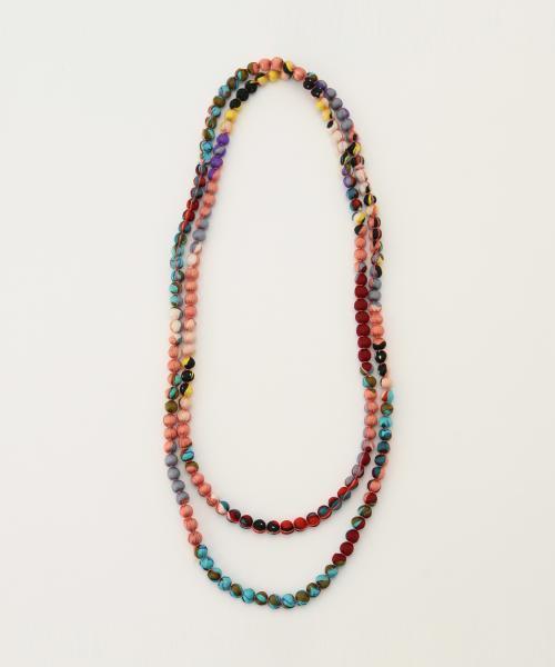 BEAMS BOY（ビームスボーイ）の「BEAMS BOY / ウッド ビーズ ネックレス（ネックレス・レディース・ホワイト/ピンク/ネイビー・ONE SIZE）」の10枚目の写真