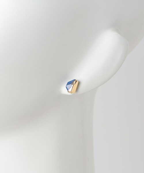 PREEK＞HOW RAW LAPIS-LAZULI EARRINGS/ピアス（ピアス（片耳用