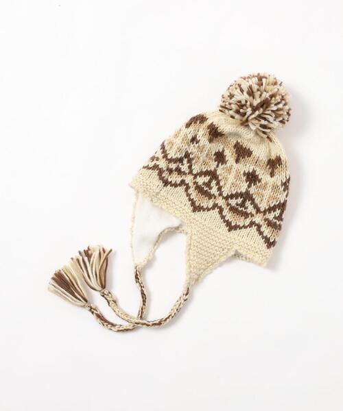 coen(コーエン)の「ノルディック柄ニットワッチ(ニットキャップ/ビーニー・レディース・オフホワイト/グレー・FREE)」の12枚目の写真