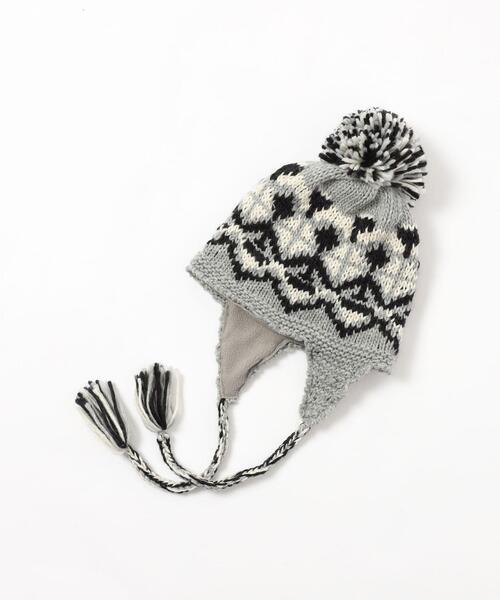 coen(コーエン)の「ノルディック柄ニットワッチ(ニットキャップ/ビーニー・レディース・オフホワイト/グレー・FREE)」の13枚目の写真