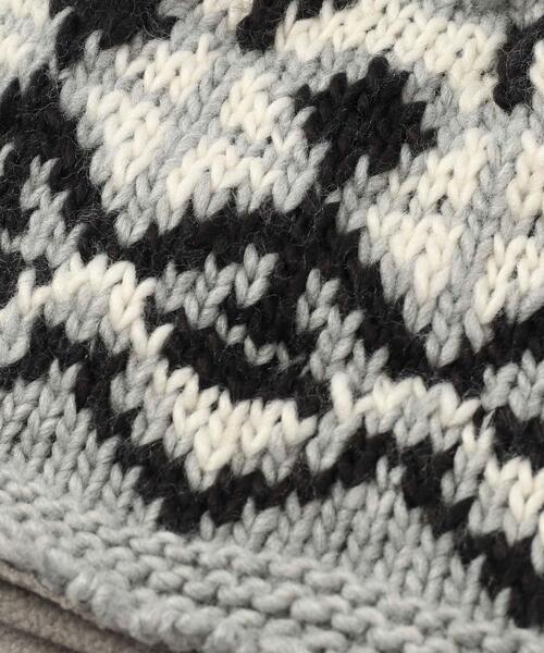 coen(コーエン)の「ノルディック柄ニットワッチ(ニットキャップ/ビーニー・レディース・オフホワイト/グレー・FREE)」の16枚目の写真