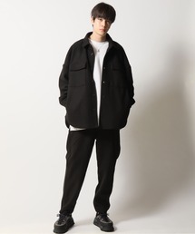テックウールCPOジャケット×テーパードパンツ 上下セットアップ