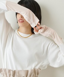 Whim Gazette | 【THE PAUSE】袖シアーロングスリーブプルオーバー(Tシャツ/カットソー)