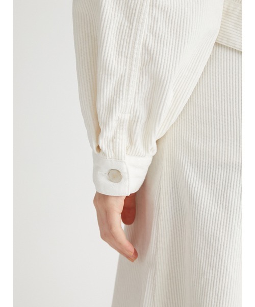 FURFUR（ファーファー）の「ボリュームスリーブGジャン（デニムジャケット・レディース・ホワイト/ピンク/ブルー・FREE）」の8枚目の写真