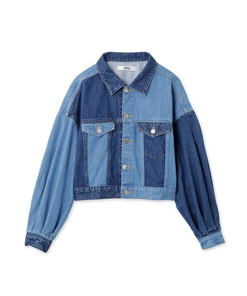 FURFUR（ファーファー）の「ボリュームスリーブGジャン（デニムジャケット・レディース・ホワイト/ピンク/ブルー・FREE）」の17枚目の写真