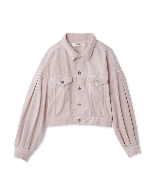 FURFUR（ファーファー）の「ボリュームスリーブGジャン（デニムジャケット・レディース・ホワイト/ピンク/ブルー・FREE）」の22枚目の写真