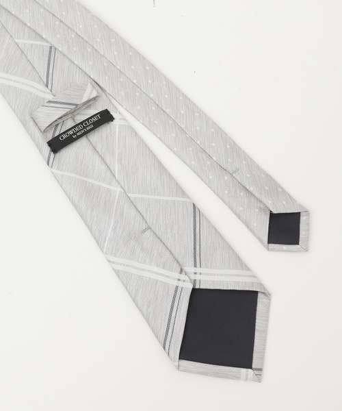 CROWDED CLOSET（クラウデッドクローゼット）の「ウィンドウペンチェック/ドット クレリックタイ（ネクタイ・メンズ・ネイビー/ピンク/シルバー・FREE）」の13枚目の写真
