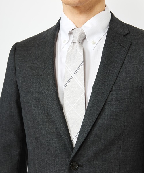 CROWDED CLOSET（クラウデッドクローゼット）の「ウィンドウペンチェック/ドット クレリックタイ（ネクタイ・メンズ・ネイビー/ピンク/シルバー・FREE）」の7枚目の写真