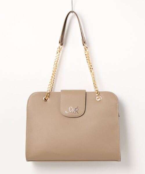 ALTROSE（アルトローズ）の「トートバッグ チェーンバッグ ロゴトート ディアドラ（トートバッグ・レディース・アイボリー/ブラック×シルバー/ブラック×ゴールド/ベージュ・FREE）」の4枚目の写真