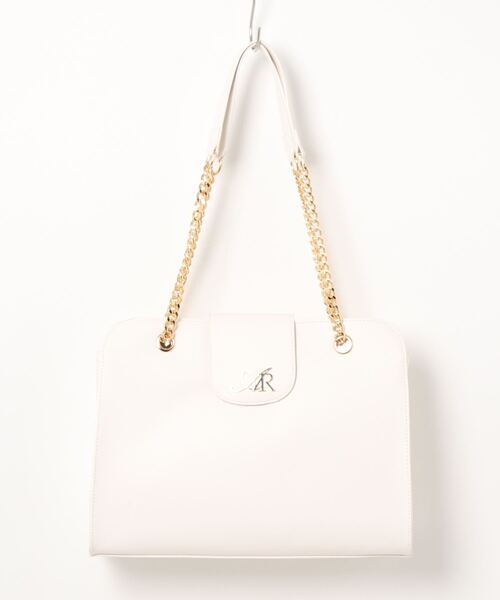 ALTROSE（アルトローズ）の「トートバッグ チェーンバッグ ロゴトート ディアドラ（トートバッグ・レディース・アイボリー/ブラック×シルバー/ブラック×ゴールド/ベージュ・FREE）」の2枚目の写真