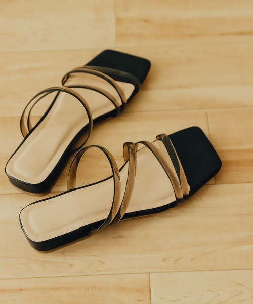 SENSE OF PLACE by URBAN RESEARCH（センスオブプレイスバイアーバンリサーチ）の「PVCアシメサンダル（サンダル・レディース・ベージュ/ホワイト/ブラック・SMALL/MEDIUM/LARGE）」の22枚目の写真