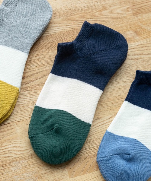 GLOBAL WORK（グローバルワーク）の「らくごこちフィットソックス/アンクル/180586（ソックス/靴下・メンズ・ブルー/グリーン系その他4/グリーン系その他6/グレー/その他/グレー系その他/ブルー系その他4/イエロー系その他6/ブラック/ホワイト/グリーン/イエロー/ネイビー/ダークブルー/イエロー系その他7/ライトグレー/グリーン系その他7/ブラウン/チャコールグレー/サックスブルー/グレー系その他3/ブルー系その他6/ブルー系その他7/グレー系その他6/グレー系その他7・FREE）」の11枚目の写真