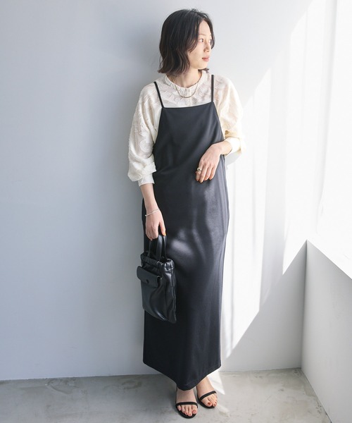 Chaco closet（チャコ クローゼット）の「シアージャガードレースボリュームスリーブ長袖シャツ（シャツ/ブラウス・レディース・ブラック/アイボリー/オフホワイト/ピンク・FREE）」の8枚目の写真