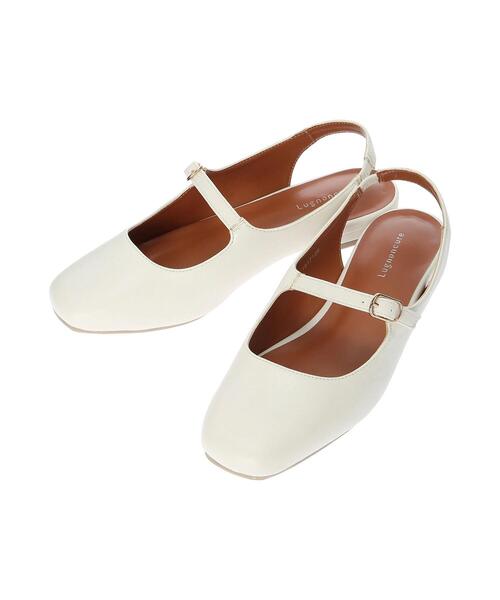 Lugnoncure（ルノンキュール）の「メリージェーンスリングバックシューズ（その他シューズ・レディース・ブラック/オフホワイト/イエロー・MEDIUM/LARGE）」の8枚目の写真