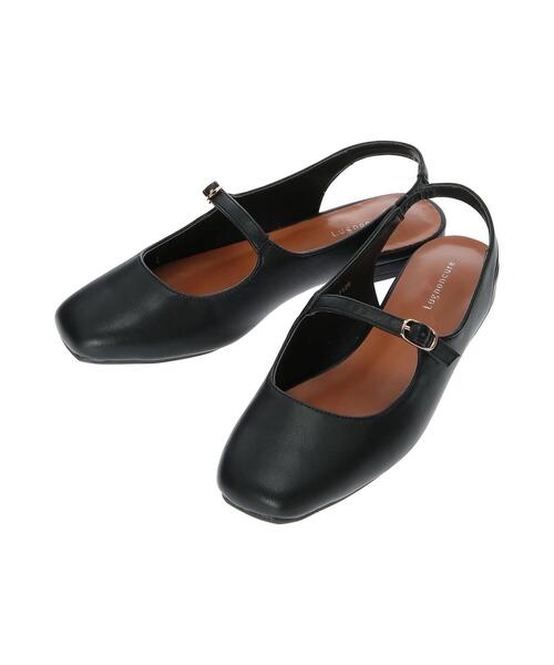 Lugnoncure（ルノンキュール）の「メリージェーンスリングバックシューズ（その他シューズ・レディース・ブラック/オフホワイト/イエロー・MEDIUM/LARGE）」の9枚目の写真