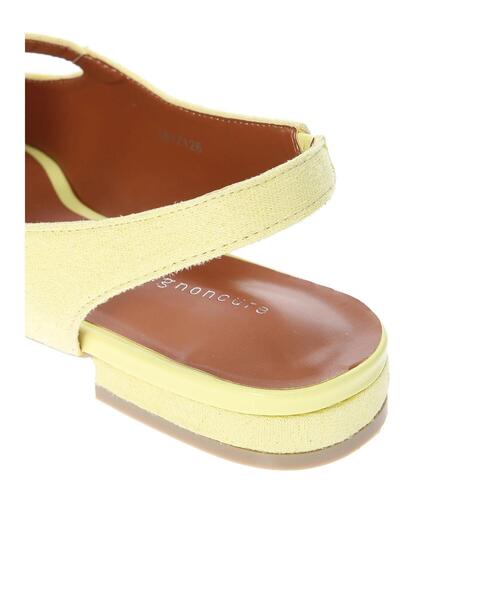 Lugnoncure（ルノンキュール）の「メリージェーンスリングバックシューズ（その他シューズ・レディース・ブラック/オフホワイト/イエロー・MEDIUM/LARGE）」の14枚目の写真
