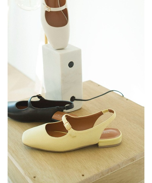 Lugnoncure（ルノンキュール）の「メリージェーンスリングバックシューズ（その他シューズ・レディース・ブラック/オフホワイト/イエロー・MEDIUM/LARGE）」の16枚目の写真