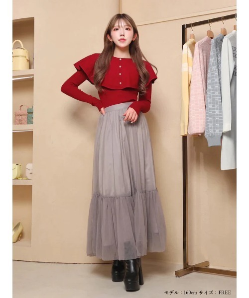 セール】ケープニットトップス（ニット/セーター）｜Darich