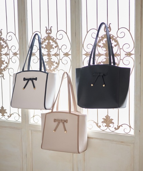 tocco closet（トッコ クローゼット）の「リボン付き配色フェイク