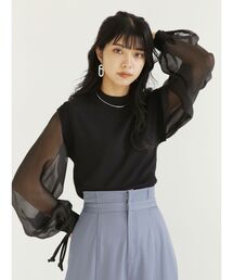 MURUA | シャイニースリーブドッキングニット(ニット/セーター)