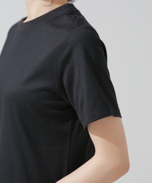 NANO universe（ナノユニバース）の「Anti Soaked 汗染み防止 クルーネックTシャツ（Tシャツ/カットソー・レディース・チャコール/グレー系その他4/ブラック/ホワイト・Ⅰ/Ⅱ/Ⅲ）」の17枚目の写真