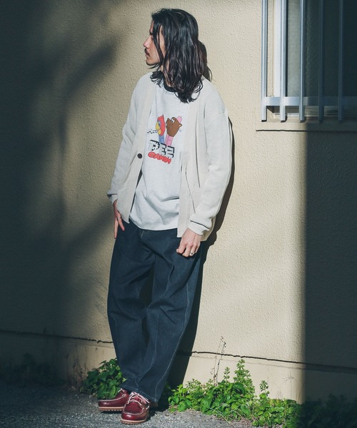 URBAN RESEARCH Sonny Label（アーバンリサーチサニーレーベル）の「ワッフル編みニットカーディガン（カーディガン/ボレロ・メンズ・ネイビー/ブラック/アイボリー/グリーン・LARGE/MEDIUM）」の9枚目の写真