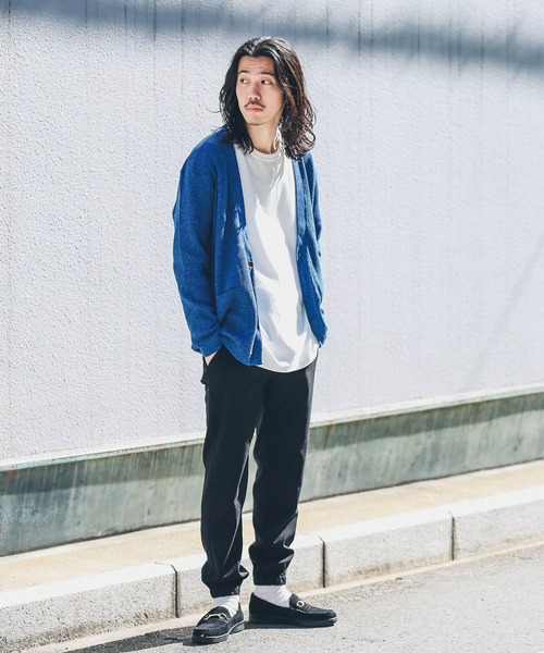 URBAN RESEARCH Sonny Label（アーバンリサーチサニーレーベル）の「ワッフル編みニットカーディガン（カーディガン/ボレロ・メンズ・ネイビー/ブラック/アイボリー/グリーン・LARGE/MEDIUM）」の18枚目の写真