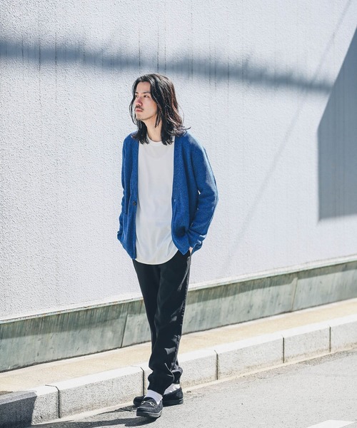 URBAN RESEARCH Sonny Label（アーバンリサーチサニーレーベル）の「ワッフル編みニットカーディガン（カーディガン/ボレロ・メンズ・ネイビー/ブラック/アイボリー/グリーン・LARGE/MEDIUM）」の14枚目の写真