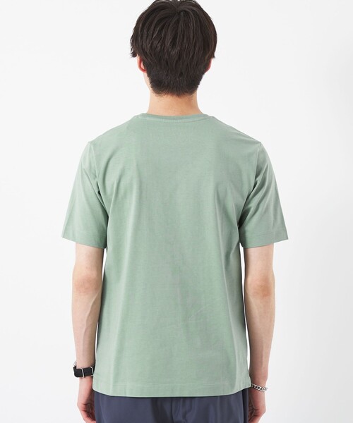 green label relaxing（グリーンレーベルリラクシング）の「スパニッシュピマMIX クルーネック カットソー（Tシャツ/カットソー・メンズ・ホワイト/ライトグレー/ネイビー/ライム・S/M/L/XXL/XL）」の7枚目の写真