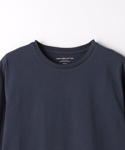 green label relaxing（グリーンレーベルリラクシング）の「スパニッシュピマMIX クルーネック カットソー（Tシャツ/カットソー・メンズ・ホワイト/ライトグレー/ネイビー/ライム・S/M/L/XXL/XL）」の11枚目の写真