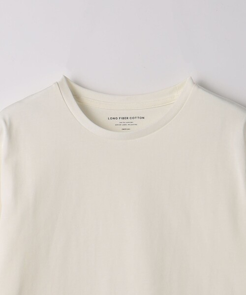 green label relaxing（グリーンレーベルリラクシング）の「スパニッシュピマMIX クルーネック カットソー（Tシャツ/カットソー・メンズ・ホワイト/ライトグレー/ネイビー/ライム・S/M/L/XXL/XL）」の16枚目の写真