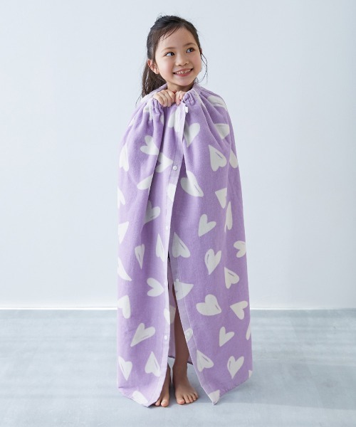 綿100%】ガールズラップタオル 100cm（スイムグッズ）｜devirock