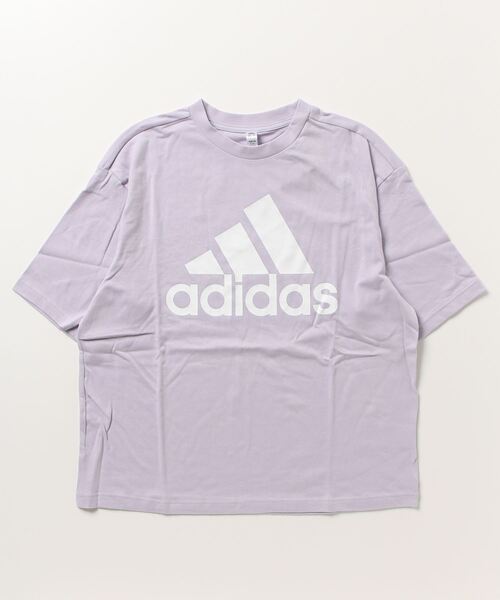 adidas（アディダス）の「アディダス adidas エッセンシャルズ ビッグロゴTシャツ（Tシャツ/カットソー・レディース・サンドグレー/ベビーピンク/ライラック・S/L/M/XL）」の3枚目の写真